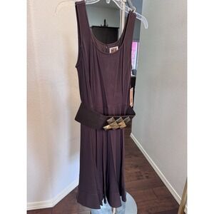 Nue By Shani Brown Dress‎ Shapewear Belt Size 10 NWT